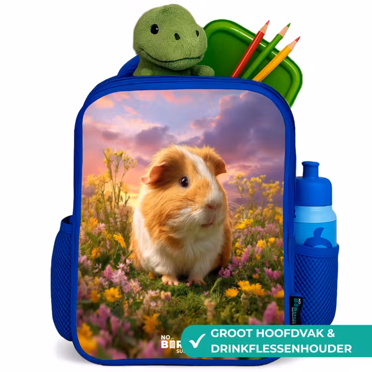 Kinderrugzak - Blauw - Cavia - Natuur - Dier — 5