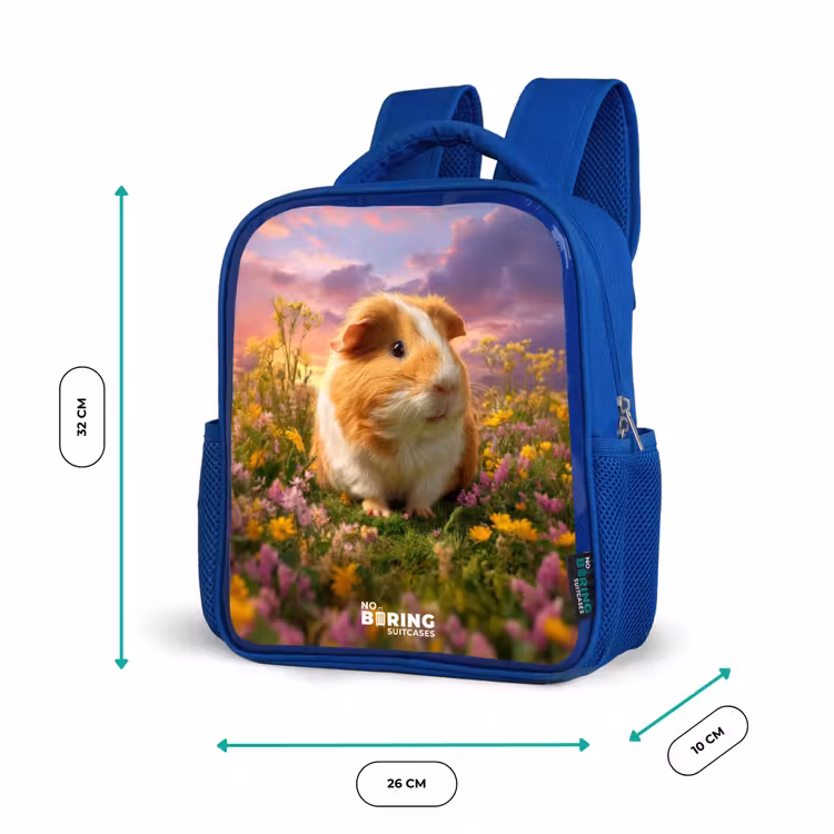 Kinderrugzak - Blauw - Cavia - Natuur - Dier — 6
