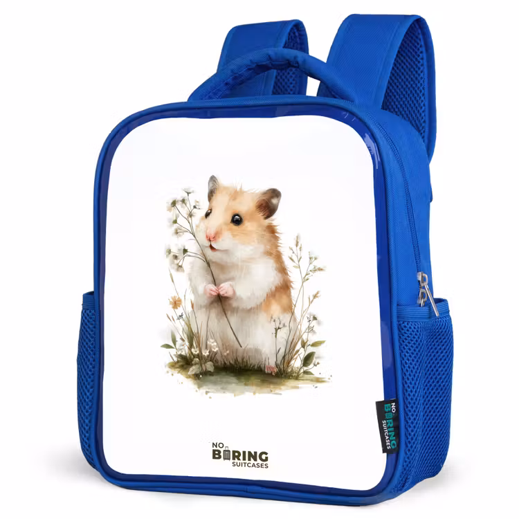 Kinderrugzak - Blauw - Dier - Natuur - Hamster — 9