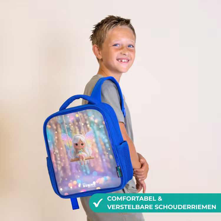 Kinderrugzak - Blauw - Fee - Elf - Regenboog — 4
