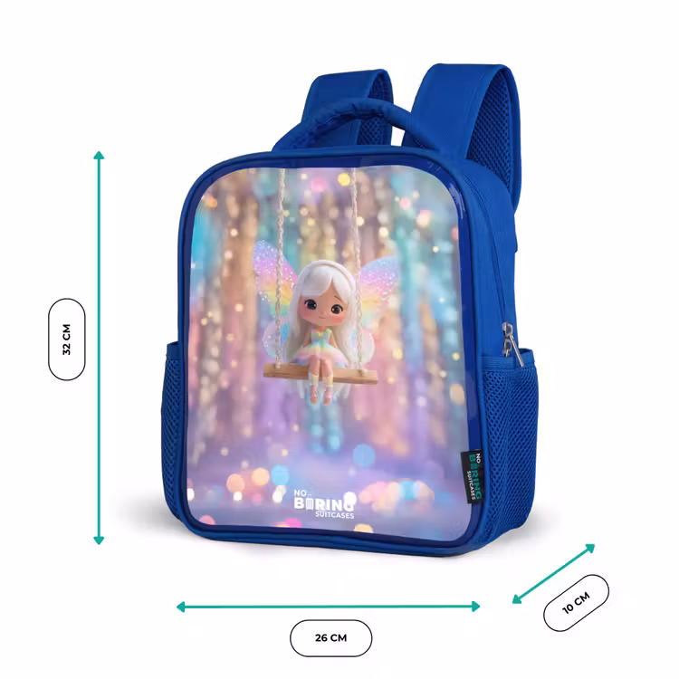 Kinderrugzak - Blauw - Fee - Elf - Regenboog — 6