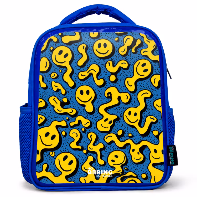 Kinderrugzak - Blauw - Smiley - Blauw - Geel — 1