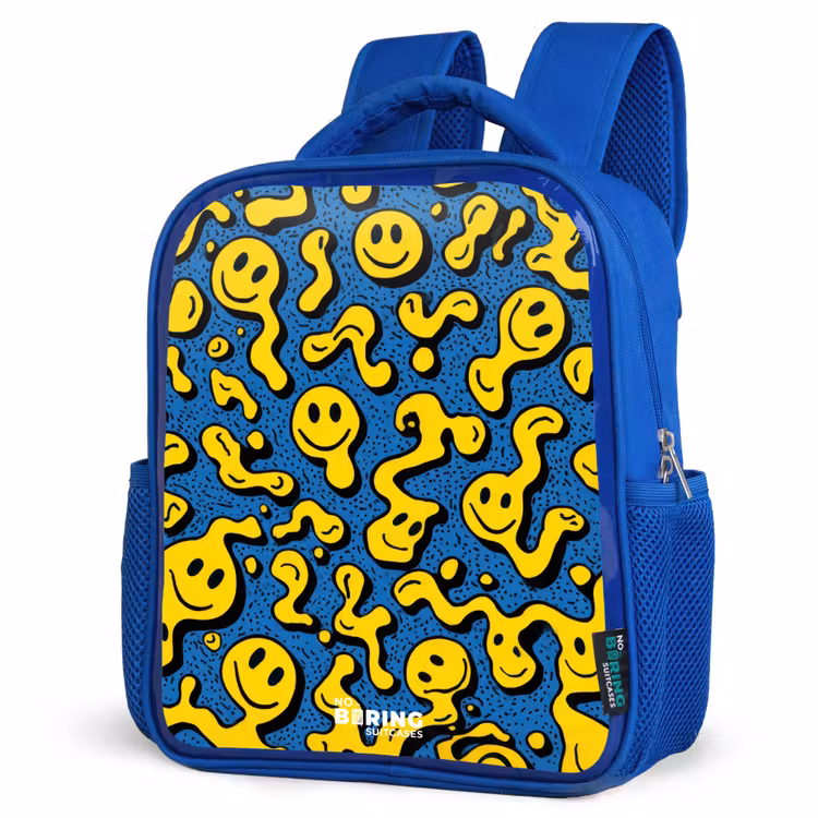 Kinderrugzak - Blauw - Smiley - Blauw - Geel — 9