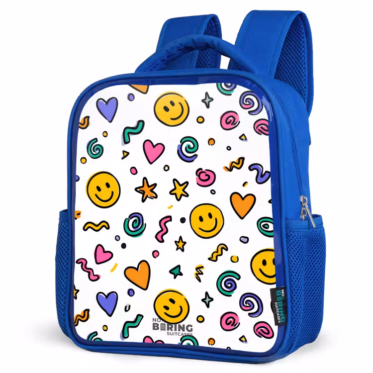 Kinderrugzak - Blauw - Smiley - Hartje - Ster — 9
