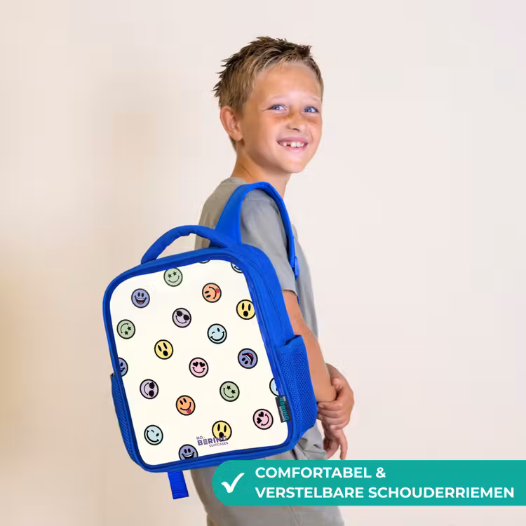 Kinderrugzak - Blauw - Speelse smiley-mix — 4