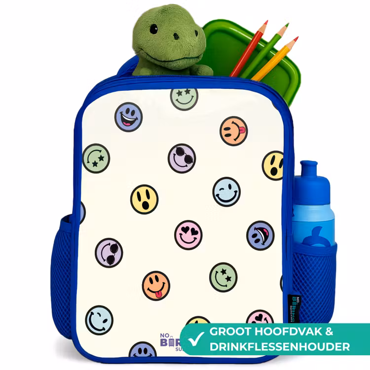 Kinderrugzak - Blauw - Speelse smiley-mix — 5