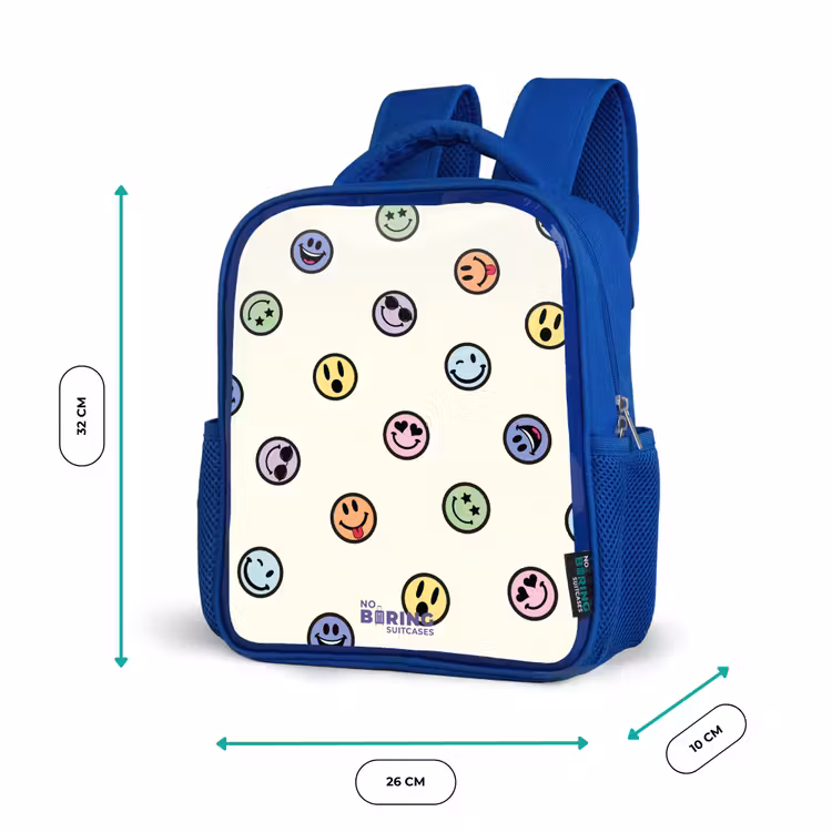Kinderrugzak - Blauw - Speelse smiley-mix — 6