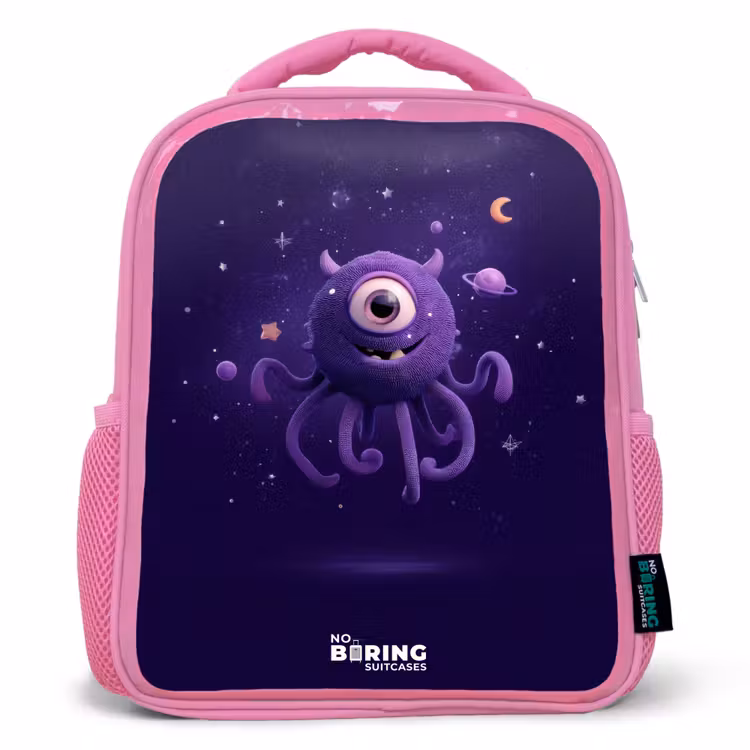 Kinderrugzak - Roze - Kosmisch tentakelmonster — 1
