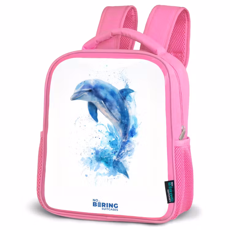 Kinderrugzak - Roze - Springende blauwe dolfijn — 6