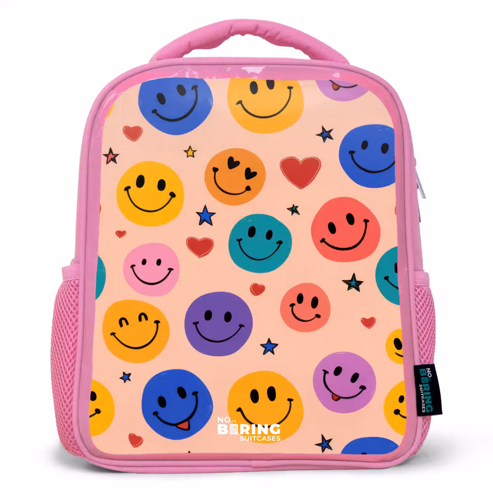 Kinderrugzak - Roze - Vrolijk Smiley-patroon — 1