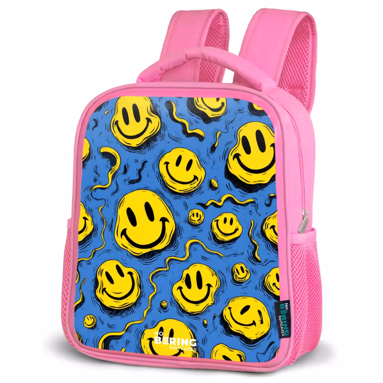Kinderrugzak - Roze - Smiley - Geel - Blauw — 6