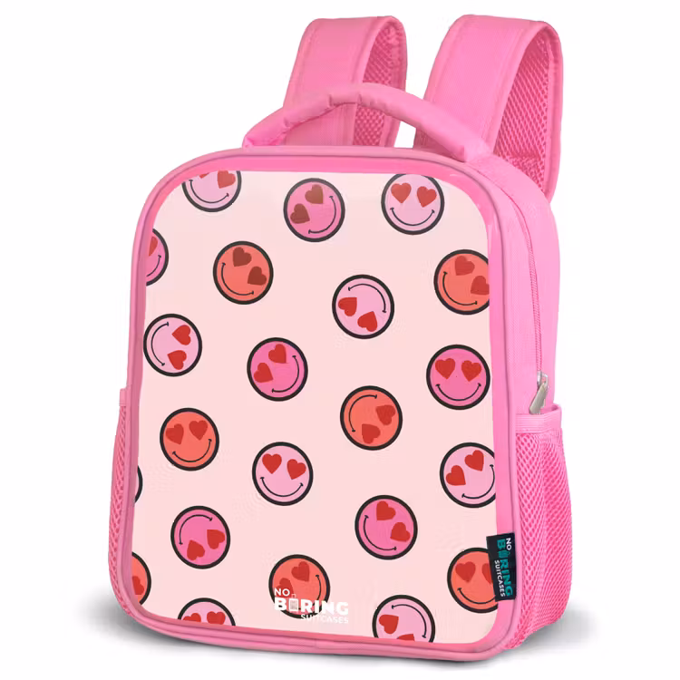 Kinderrugzak - Roze - Hartje - Smiley - Patroon — 6