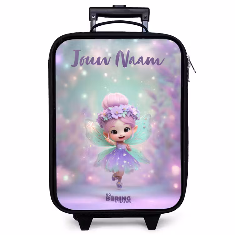 Kinderkoffer met naam - Zwart - Elf - Tover - Magisch — 1