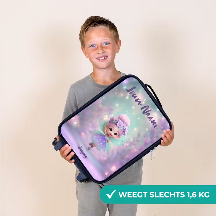 Kinderkoffer met naam - Zwart - Elf - Tover - Magisch — 2