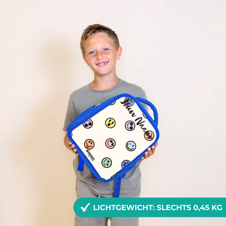 Kinderrugzak - Blauw - Speelse smiley-mix — 2