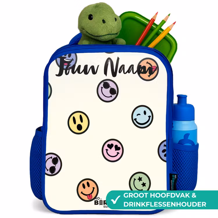 Kinderrugzak - Blauw - Speelse smiley-mix — 5
