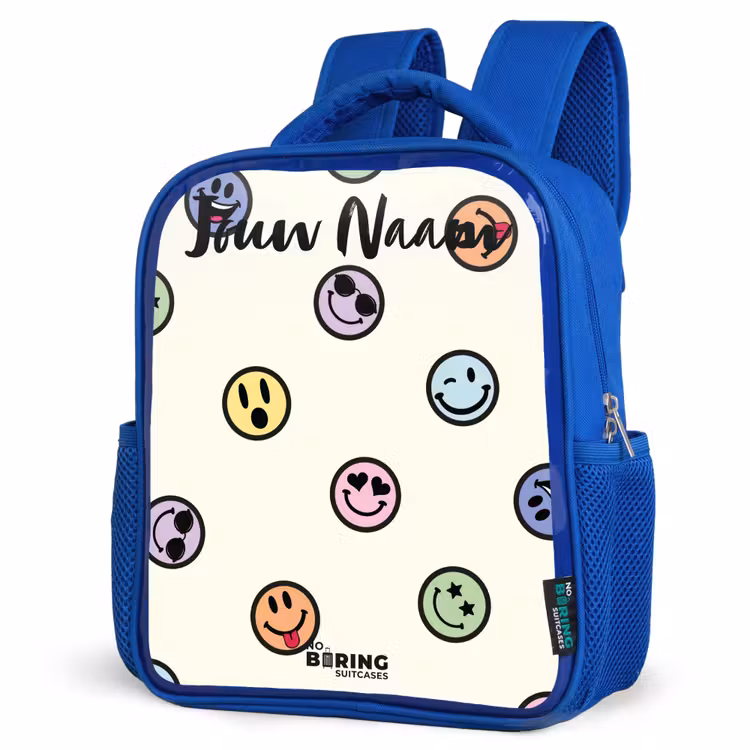 Kinderrugzak - Blauw - Speelse smiley-mix — 9