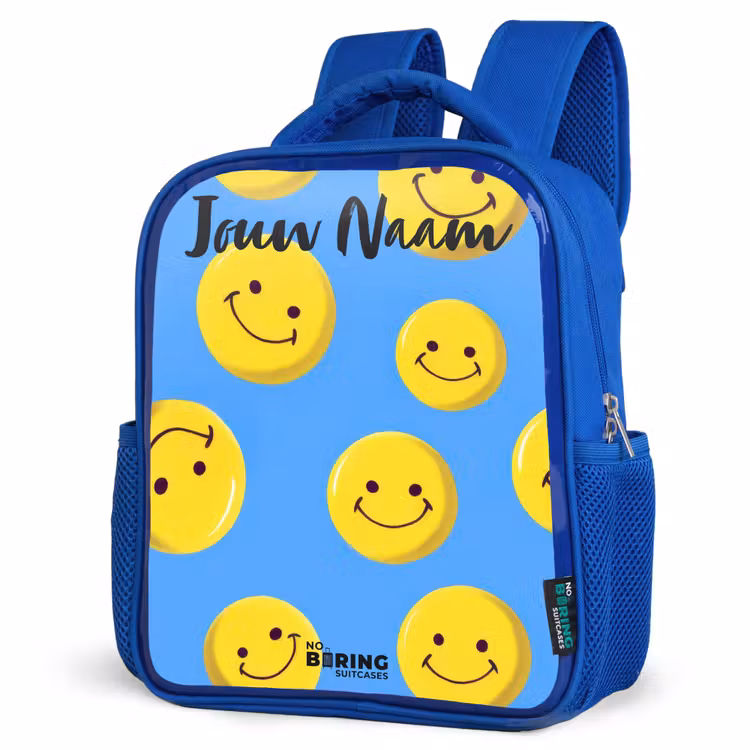 Kinderrugzak - Blauw - Vrolijke smileyregen — 9