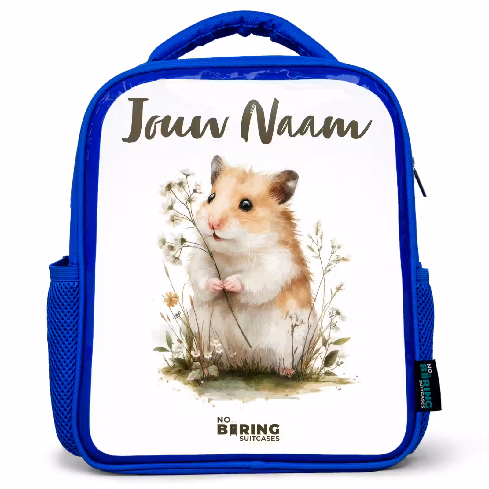 Kinderrugzak - Blauw - Dier - Natuur - Hamster — 1