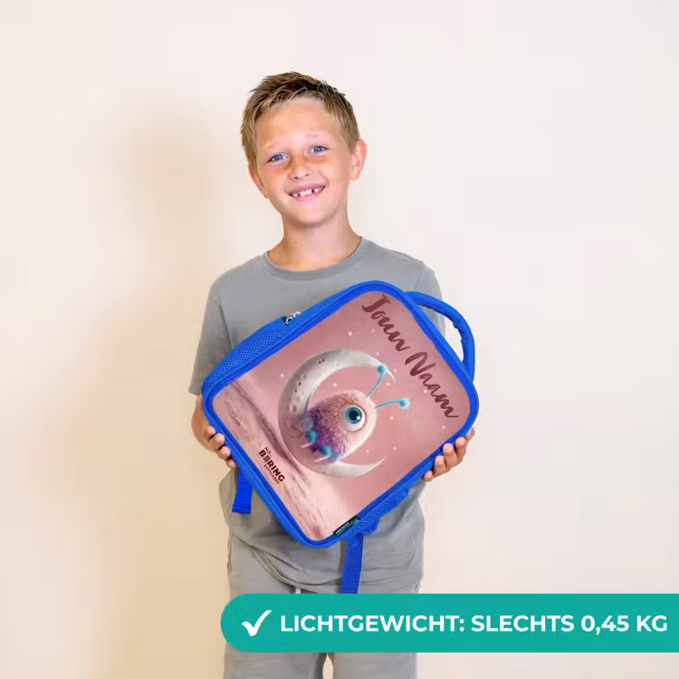 Kinderrugzak - Blauw - Maanwip met Pluizig Wezentje — 2