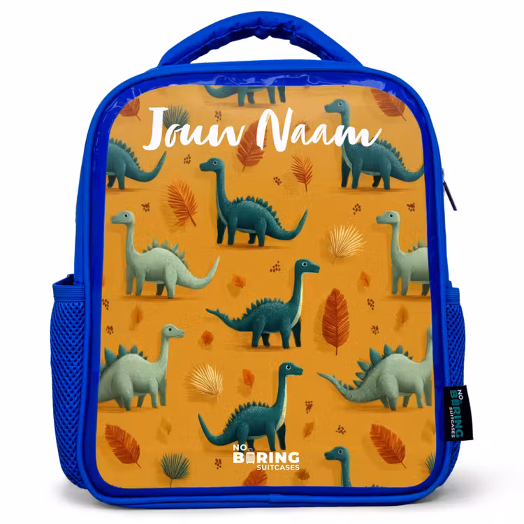 Kinderrugzak - Blauw - Dino - Dieren - Patroon — 1