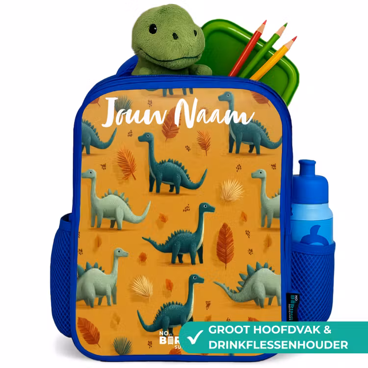 Kinderrugzak - Blauw - Dino - Dieren - Patroon — 5
