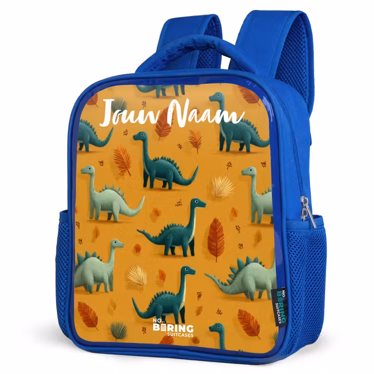 Kinderrugzak - Blauw - Dino - Dieren - Patroon — 9
