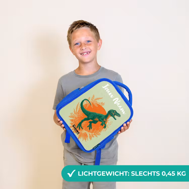 Kinderrugzak - Blauw - Dino - Natuur - Groen — 2