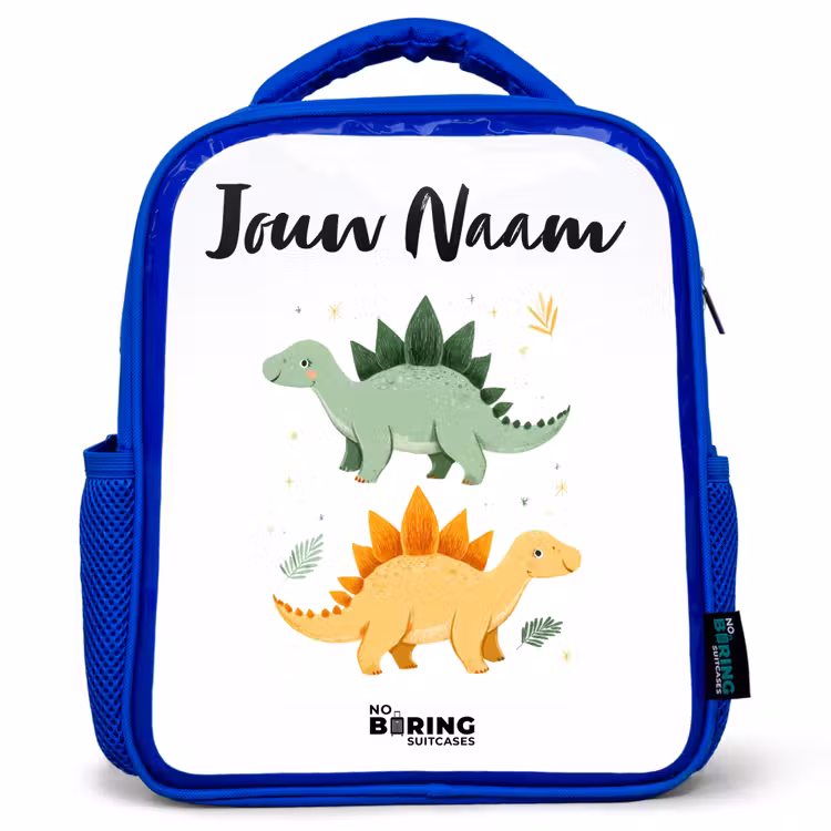 Kinderrugzak - Blauw - Dinos - Dieren - Groen - Oranje — 1