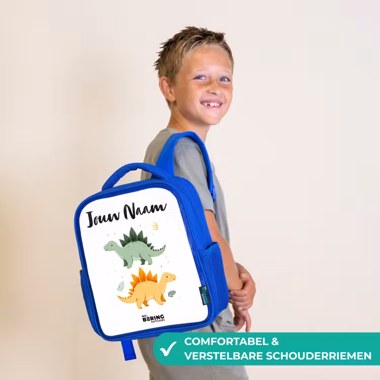 Kinderrugzak - Blauw - Dinos - Dieren - Groen - Oranje — 4