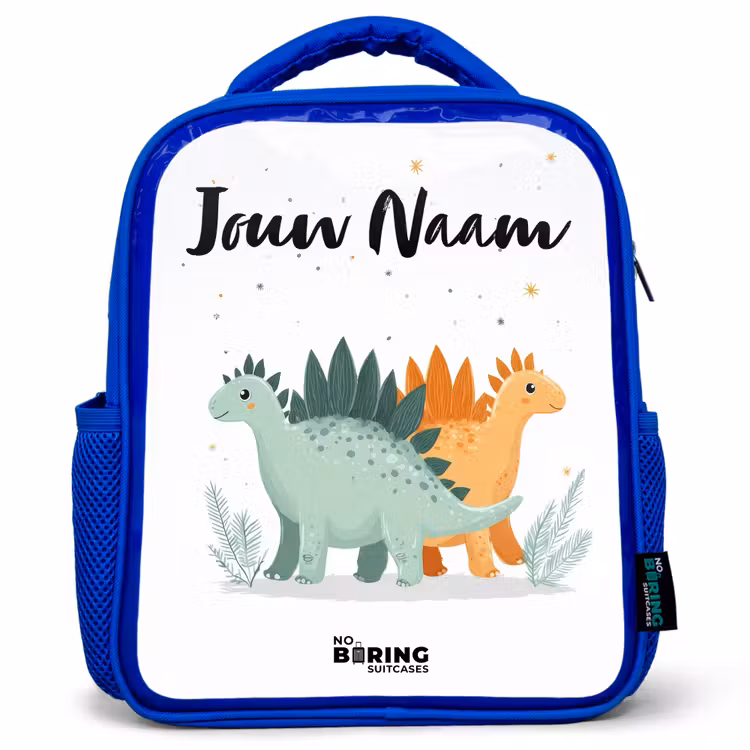 Kinderrugzak - Blauw - Dinos - Dieren - Sterren — 1
