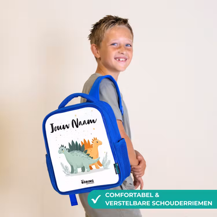 Kinderrugzak - Blauw - Dinos - Dieren - Sterren — 4