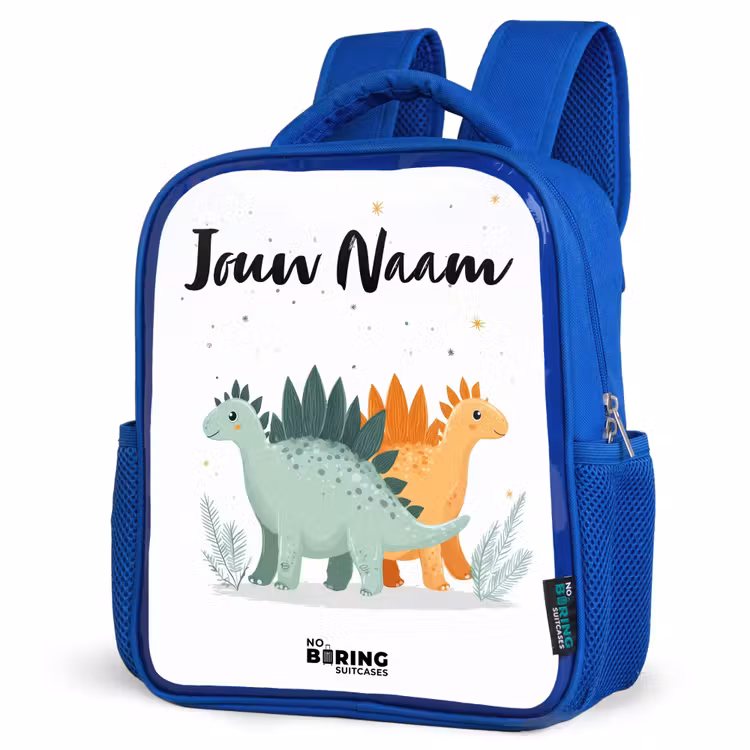 Kinderrugzak - Blauw - Dinos - Dieren - Sterren — 9