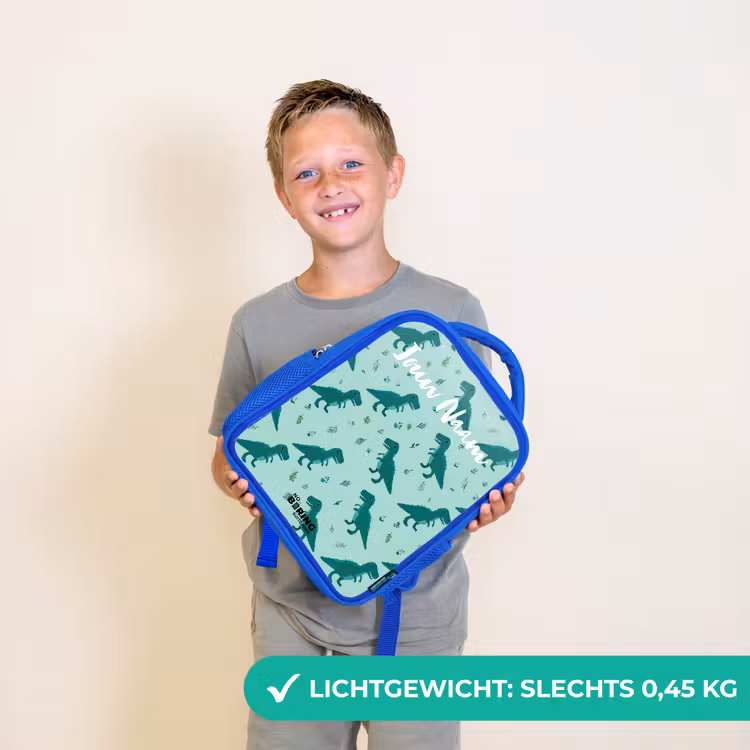 Kinderrugzak - Blauw - Dinos - Patroon - Groen — 2