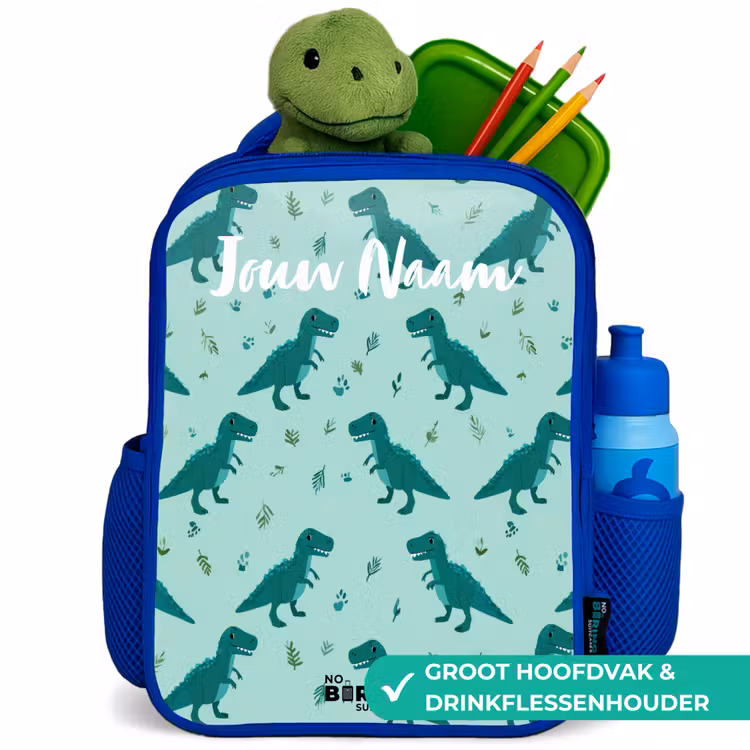 Kinderrugzak - Blauw - Dinos - Patroon - Groen — 5