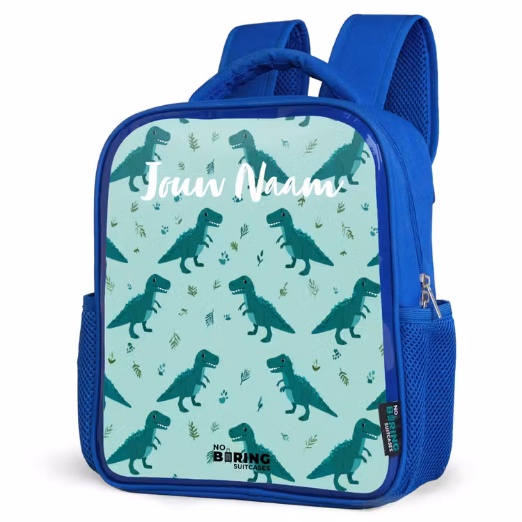 Kinderrugzak - Blauw - Dinos - Patroon - Groen — 9