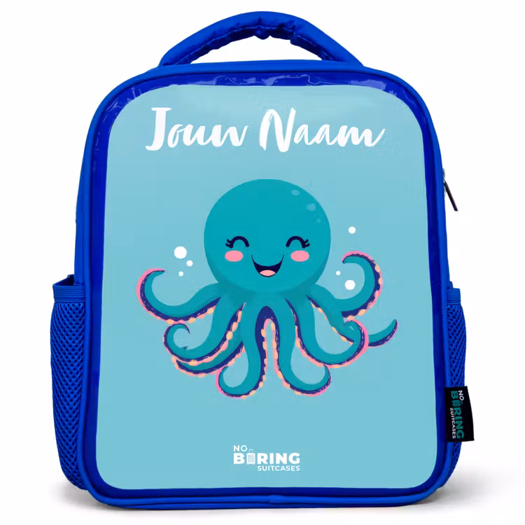 Kinderrugzak - Blauw - Octopus - Water - Blauw — 1