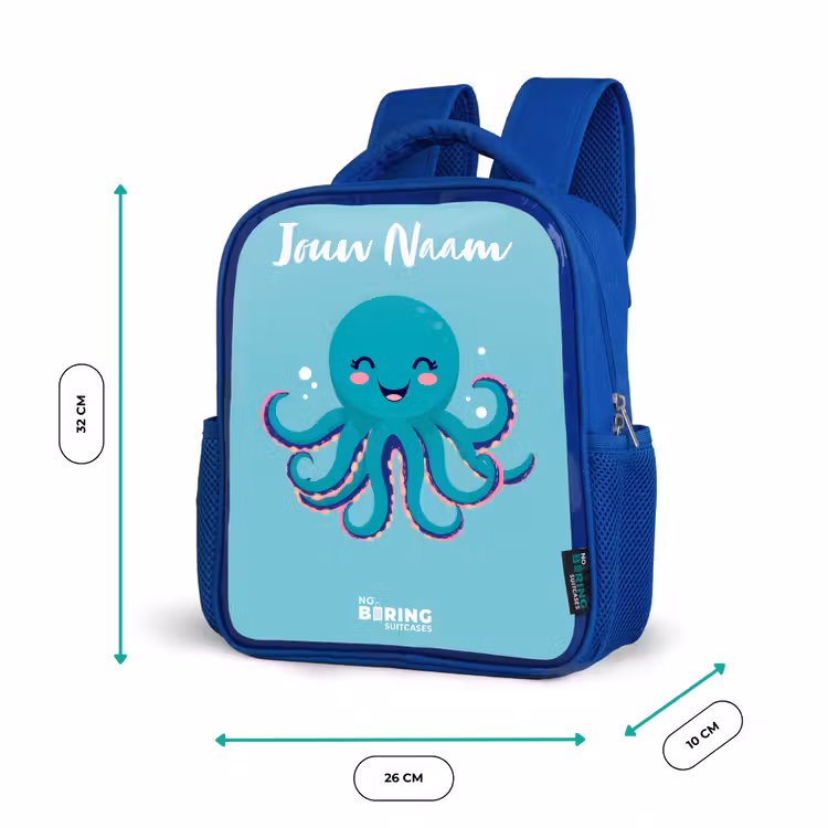 Kinderrugzak - Blauw - Octopus - Water - Blauw — 6