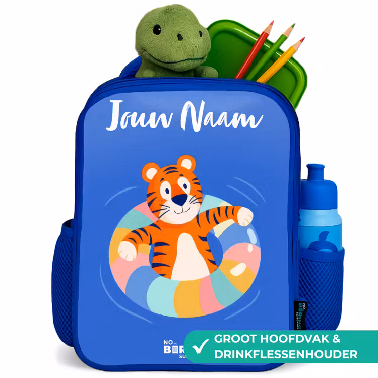 Kinderrugzak - Blauw - Tijger - Zwemband - Water — 5