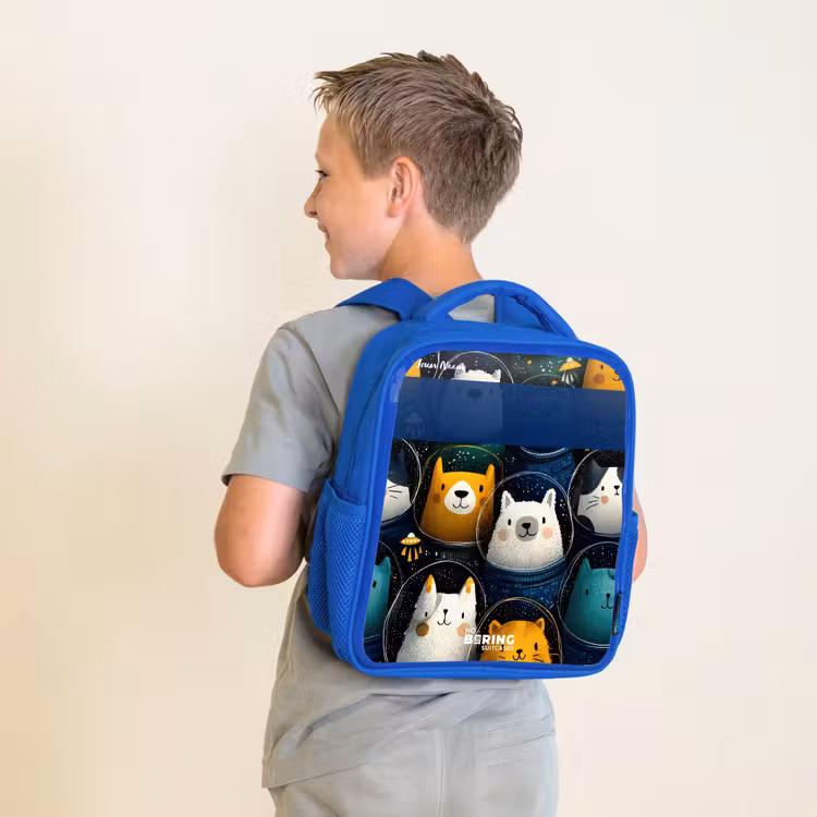 Kinderrugzak - Blauw - Dieren - Sterren - Planeten - Astronaut — 3