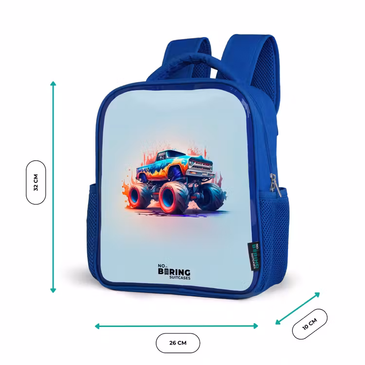 Kinderrugzak - Blauw - Fierce Wheels — 6