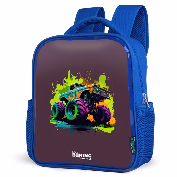 Kinderrugzak - Blauw - Neon Wheels β 9