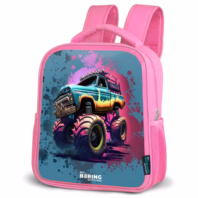 Kinderrugzak - Roze - Monster Wheels — 6