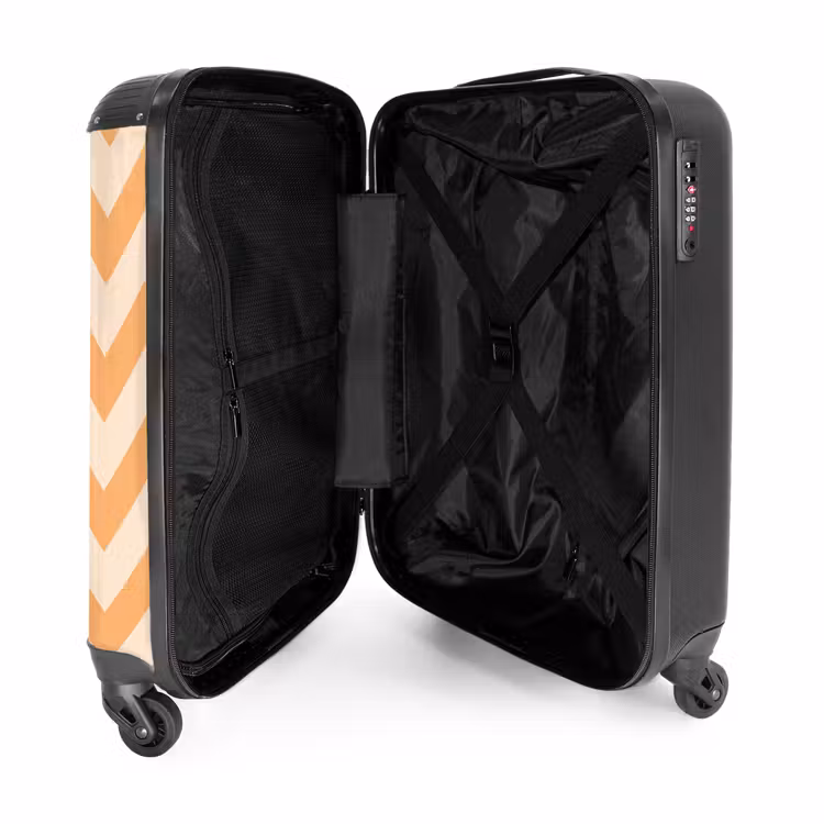 Koffer - Zigzag patroon in oranje — 4