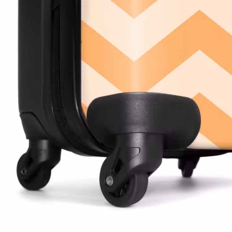 Koffer - Zigzag patroon in oranje — 6