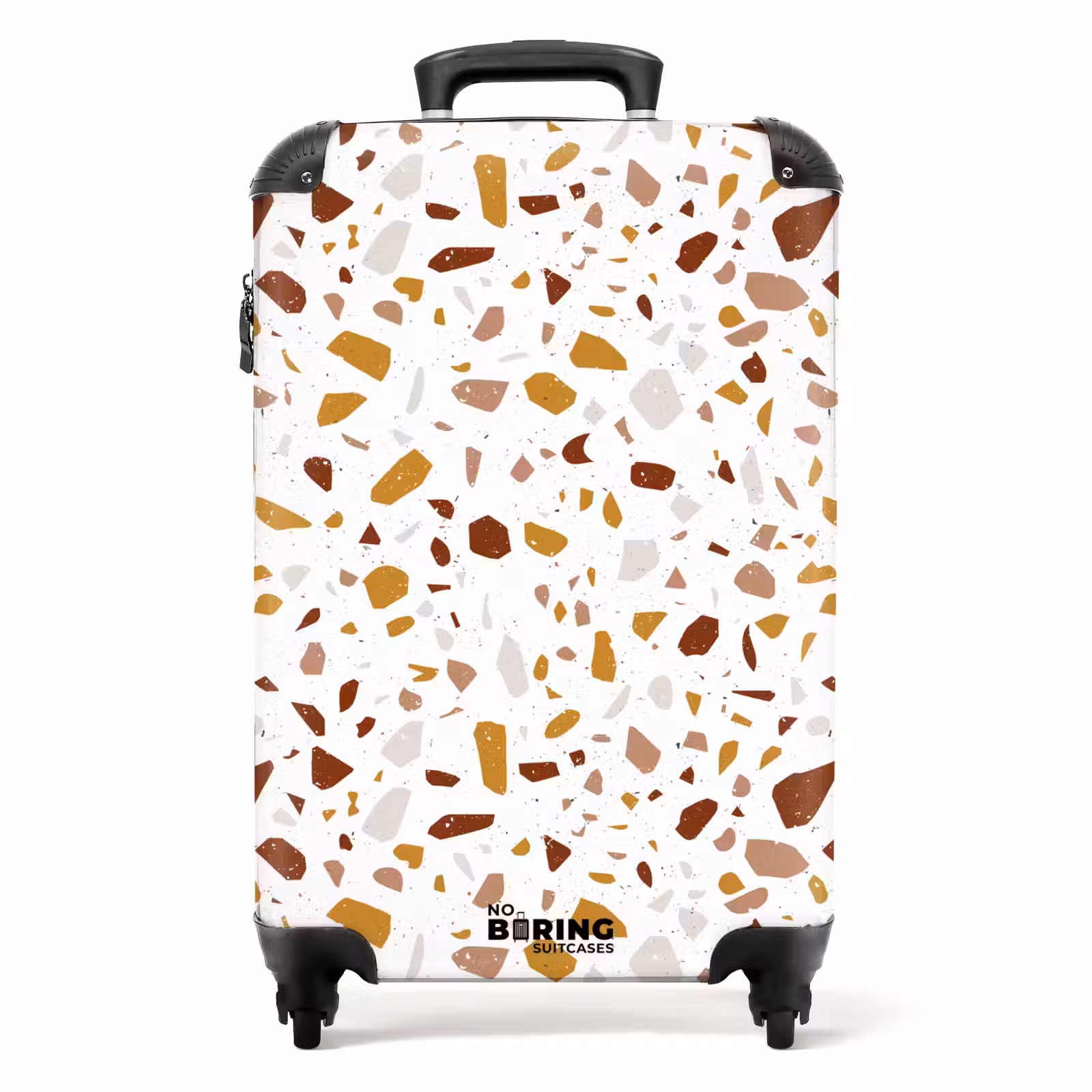 Koffer - Terrazzo patroon veelkleurig oker en roest — 1