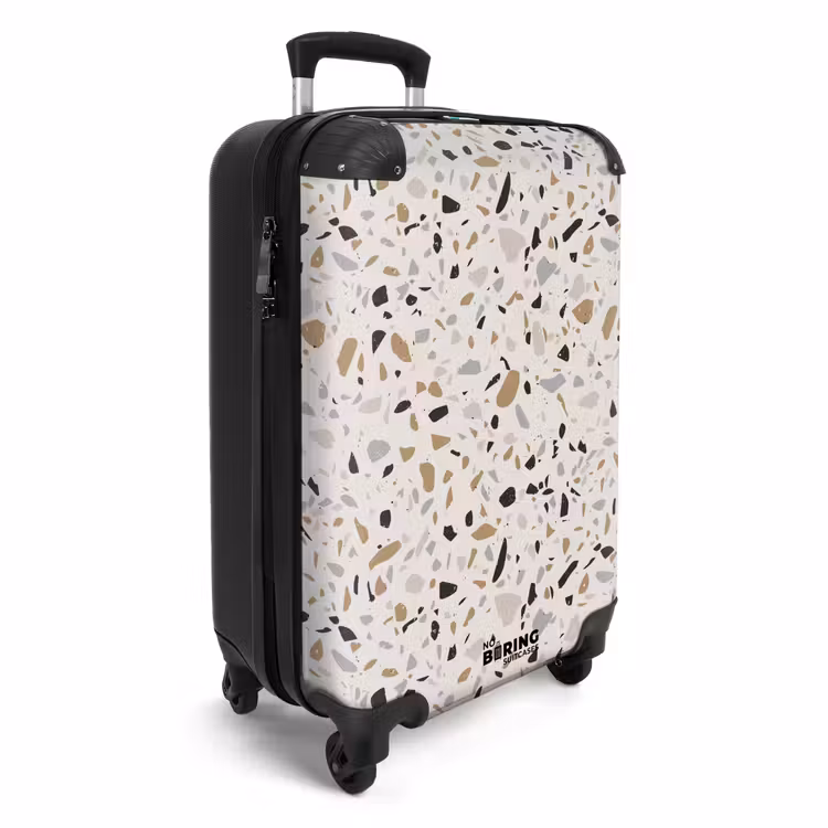 Koffer - Terrazzo patroon natuurlijk beige — 2