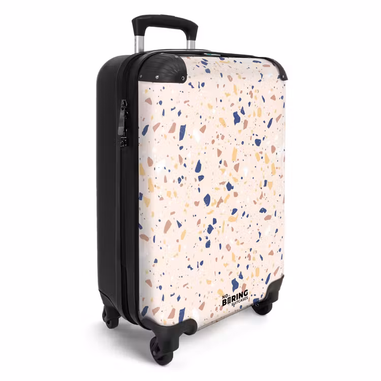 Koffer - Terrazzo patroon veelkleurig blauw — 2