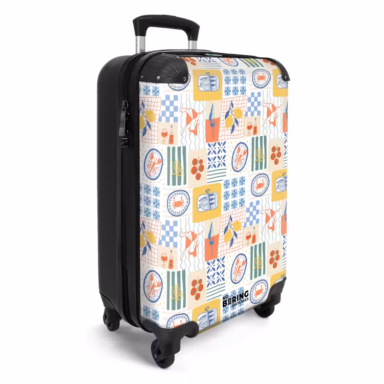 Koffer - Italiaanse zomer print kleurrijk — 2