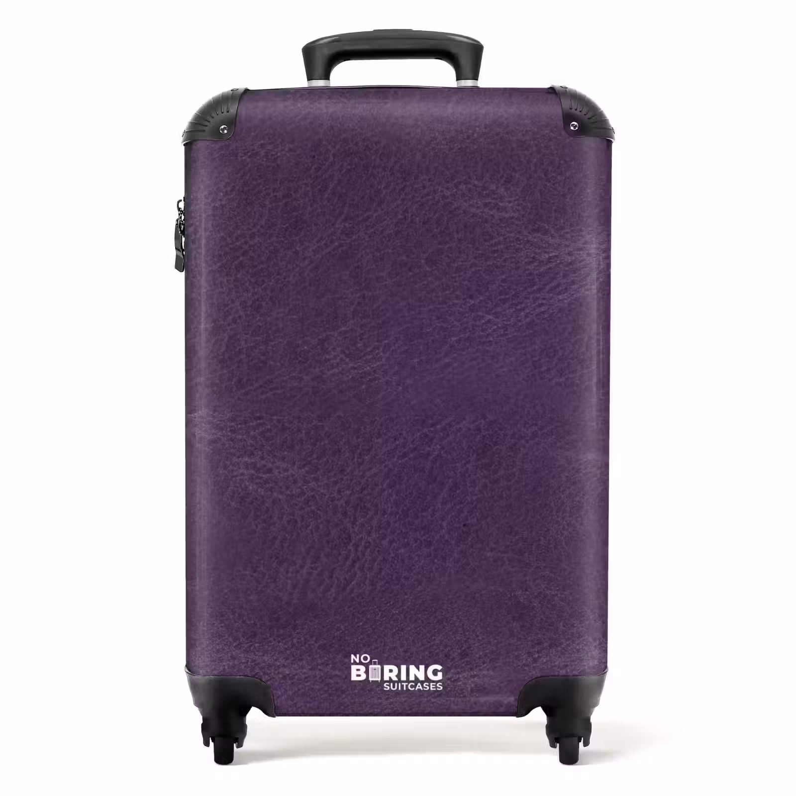 Koffer - Lederen look aubergine paars — 1
